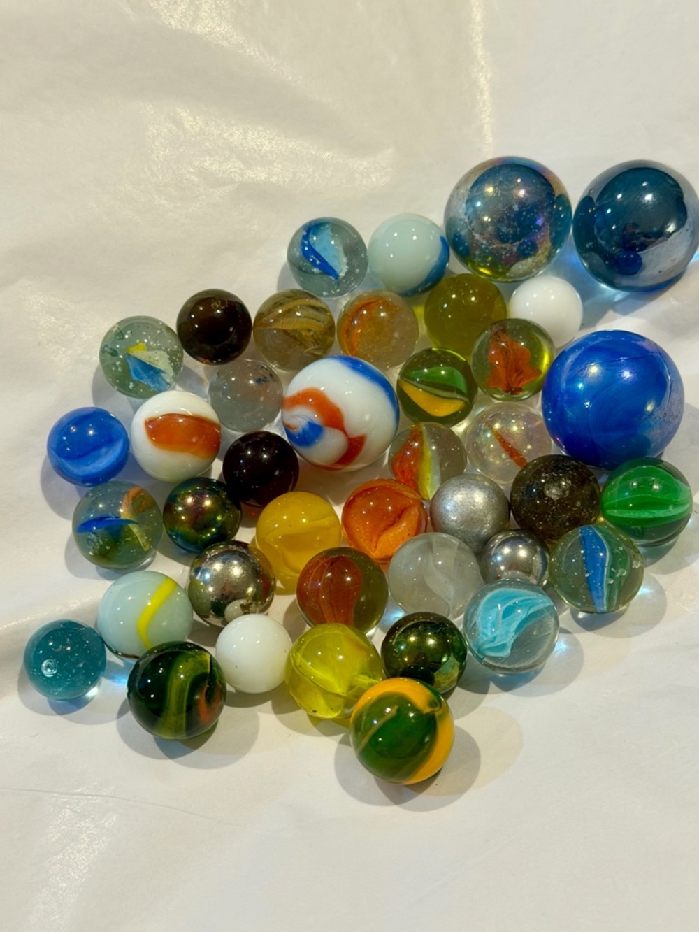 Vintage Glass Marbles Multi Color Collection & other